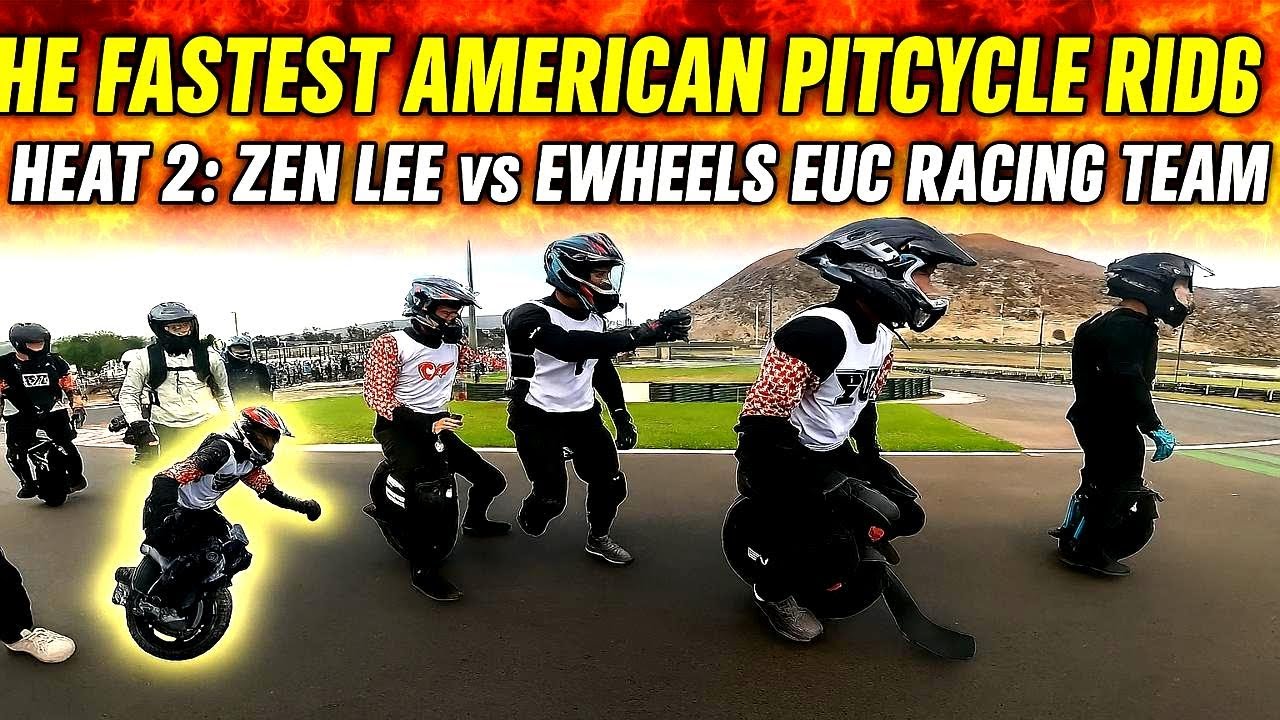 THE FASTEST AMERICAN PITCYCLE RIDERS | Heat 2: ZEN LEE vs eWheels EUC ...