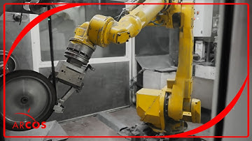 Robotic system for removal of mold lines aluminum die casting | Arcos