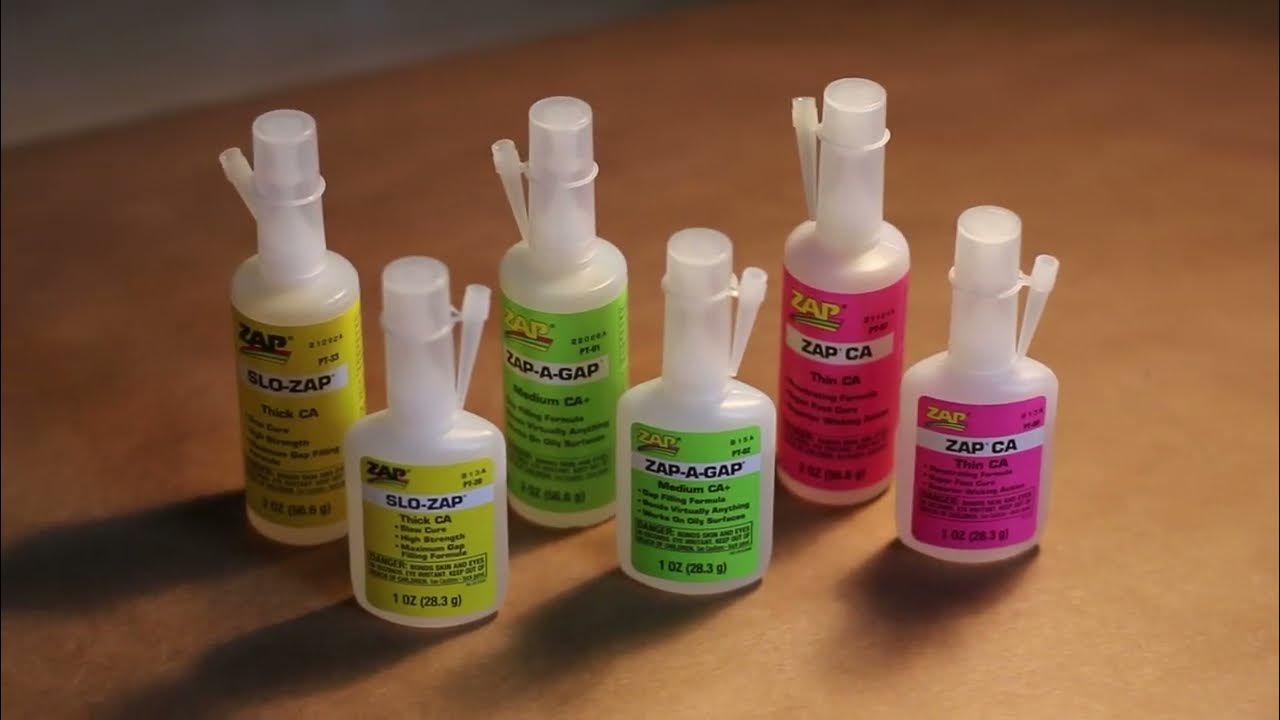 Quick Cure Zap / Zap A Gap Medium CA+ / Slow Cure SloZap YouTube