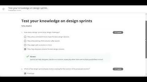Test your knowledge on design sprint |Coursera quiz answer|Foundations of User Experience (UX)Design