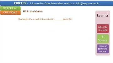 class 10 circles Exercise 4.1 Q2