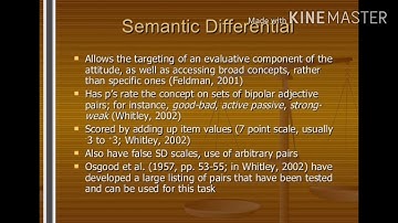 Attitude Measurements and Scaling