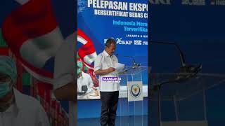 Saudaraku Sakti Wahyu Trenggono Melepas Ekspor Udang Bersertifikat Bebas Radionuklida Cesium137