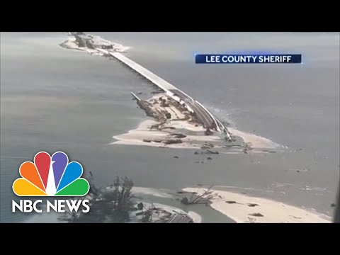 Sanibel island cut off from mainland florida due to hurricane ian