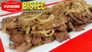 HOW TO COOK CUBAN STEAK WITH ONIONS. Stepbystep recipe to achieve a juicy and soft steak.