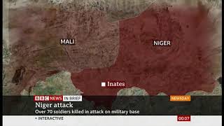 Details Attack on military base kills 70 (Niger) - BBC News - 12th December 2019 News