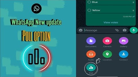 WhatsApp New Poll update in English|New Features