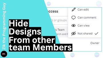 How to Hide Your Canva Designs From Other Team Members