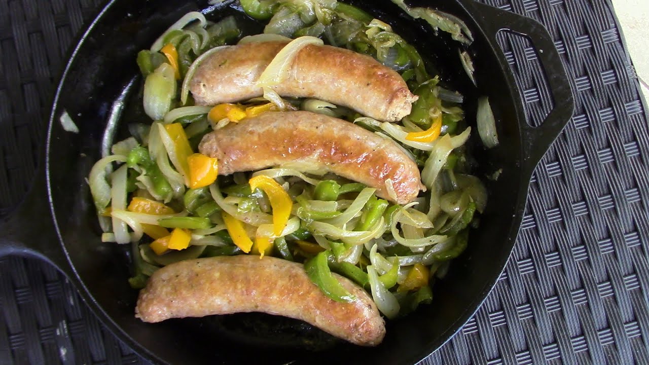 Best Sausage with Pepper and Onions Sandwich YouTube
