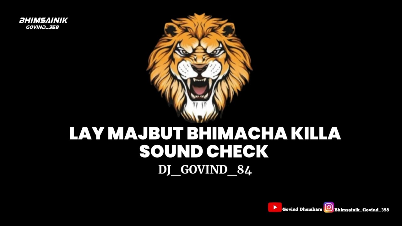 LAY MAJBUT BHIMACHA KILLA SOUND CHECK DJ SONG  2023  DJ GOVIND    viral  trending  song  jaybhim