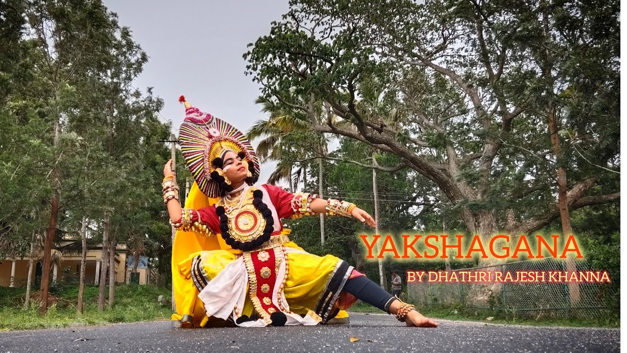 YAKSHAGANA dance cover . Singara siriye / Kele cheluve by Dhathri Rajesh Khanna .Dhathri Art Page.