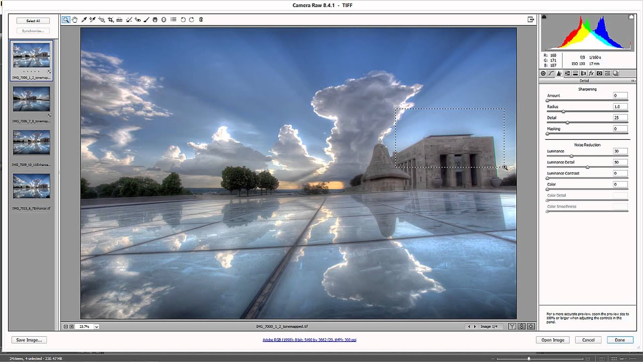 Processing Multiple Images In Adobe Camera Raw Youtube