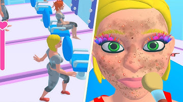 Makeover Race 3D 👸💄 All Levels Gameplay Android, iOS MR3D1GP13