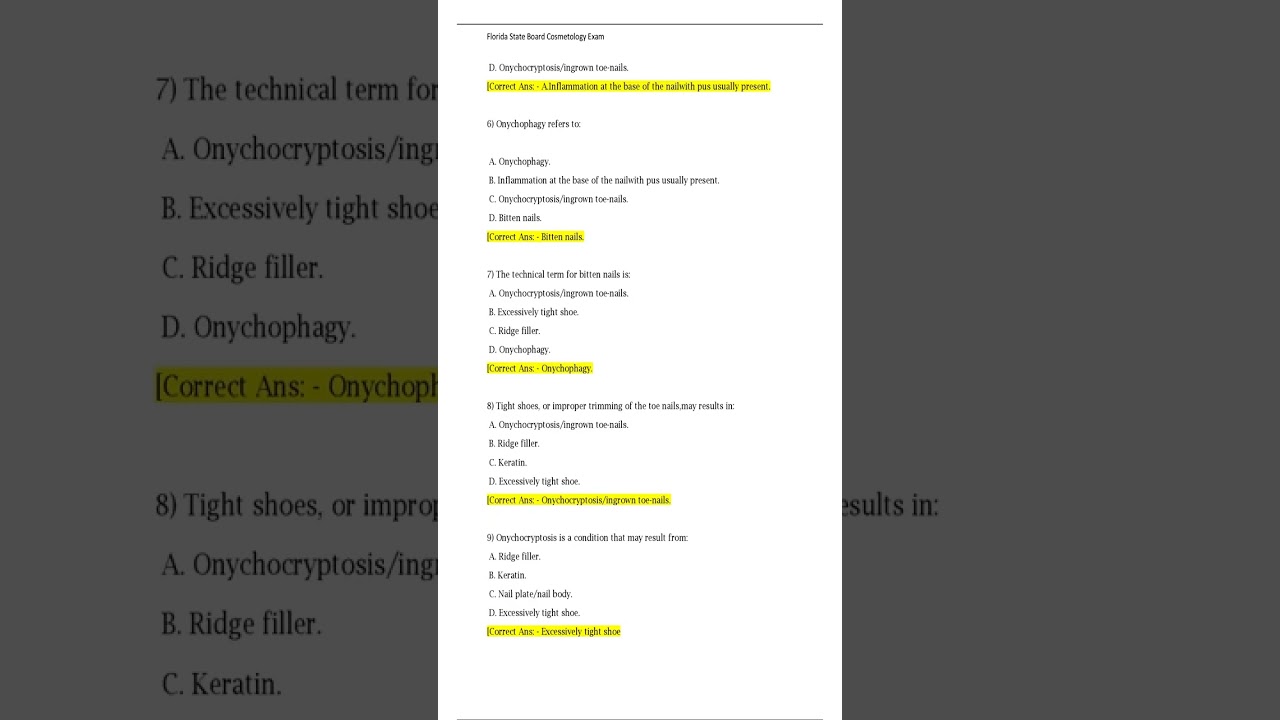 COMPLETE COSMETOLOGY FLORIDA FLORIDA STATE BOARD COSMETOLOGY EXAM COSMETOLOGY STATE BOARD FLORIDA EX