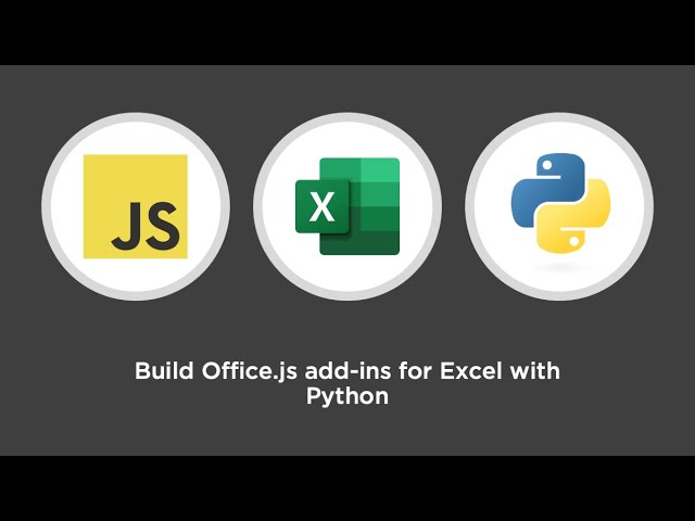 Build  add-ins for Excel with Python - YouTube