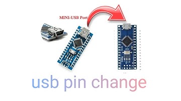 how to change usb pin for Arduino nano||mini usb to micro USB||||♥️♥️♥️♥️