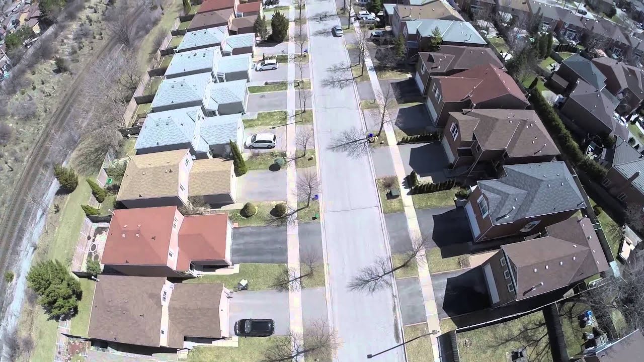 Aerial of Bradbeer Crescent : Thornhill, Ontario