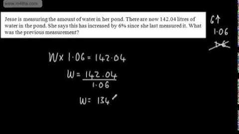 9-1 GCSE Maths - Reverse Percentage