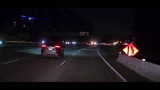 7/8/25 close lane 4 sb805 at sb163 to Murray Ridge.  55mph drive-by