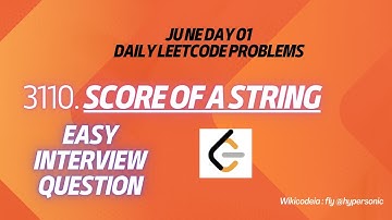 Leetcode - 3110. Score of a String(easy) | JS Solution - Wikicodeia