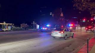 Akron Police and Police Van Responding