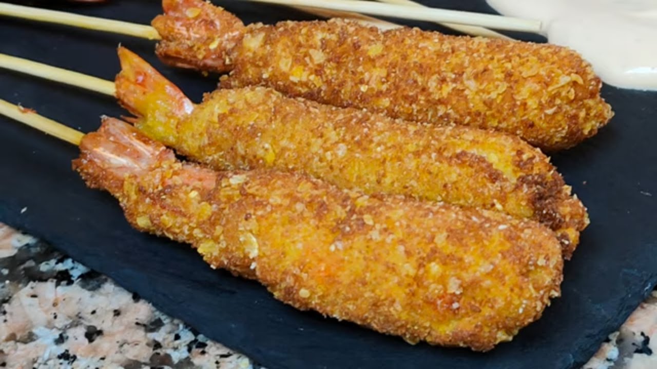 LANGOSTINOS Rebozados PERFECTOS¡APERITIVO FÁCIL PARA NAVIDAD!🤤 DORADOS y CRUJIENTES 🔥