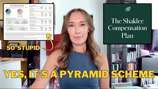 SHAKLEE: a dinosaur of an MLM pyramid scheme with a stupid compensation plan #antimlm