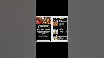 Menu Card Design in MS word #msword #menu card #IT tech official