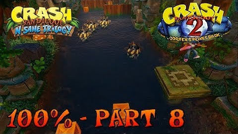Crash Bandicoot 2 - N. Sane Trilogy - 100% Walkthrough, Part 8: Air Crash (Crystal & Bonus Exit)