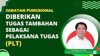 Jabatan Fungsional Diberikan Tugas Tambahan sebagai Pelaksana Tugas (Plt)