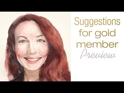 Watercolor Portrait Painting - forms and shapes - Watercolor Portrait Painting - forms and shapes