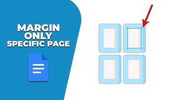 How to change margin only specific page in google docs