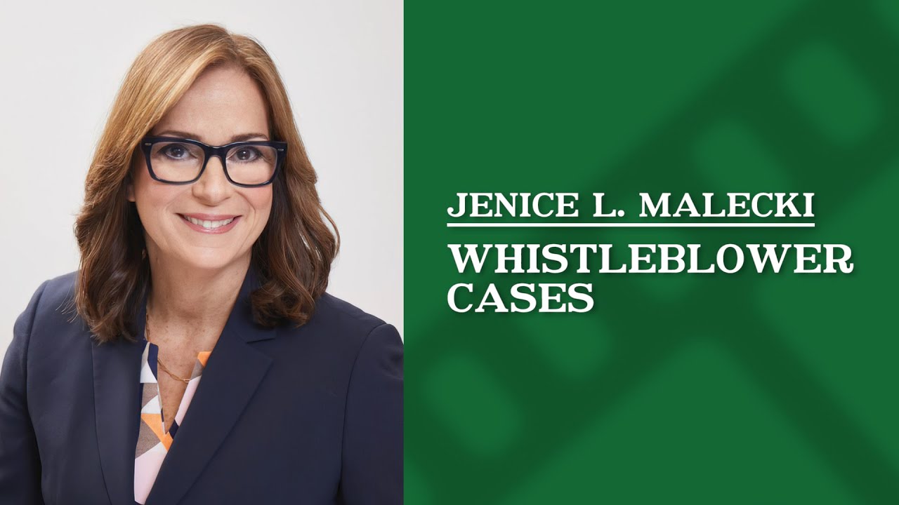 Whistleblower Cases | Jenice L. Malecki