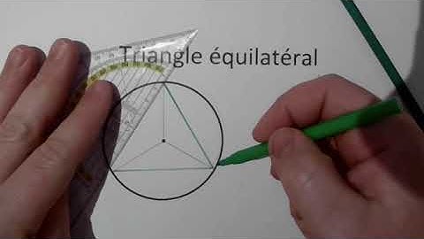 Tracer un triangle équilatéral inscrit dans un cercle