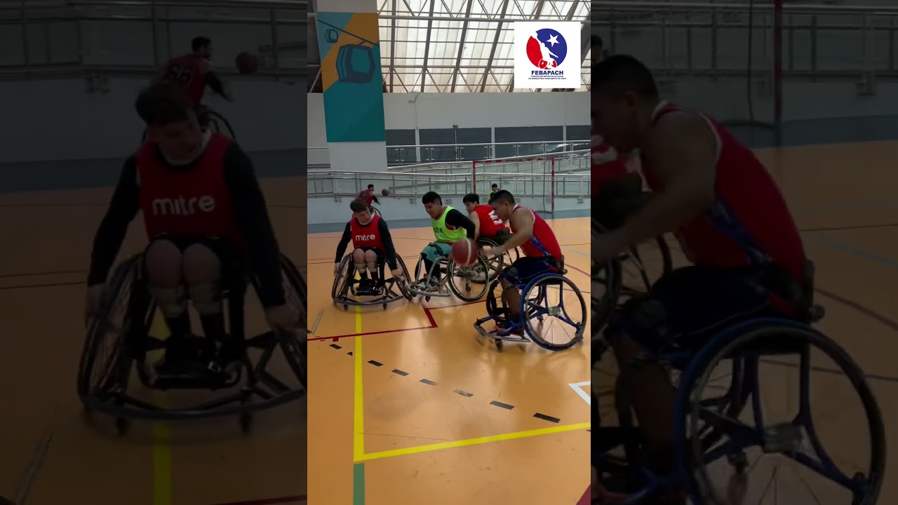 Basket en sillas entrenamiento selección