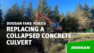 Replacing a collapsed concrete culvert