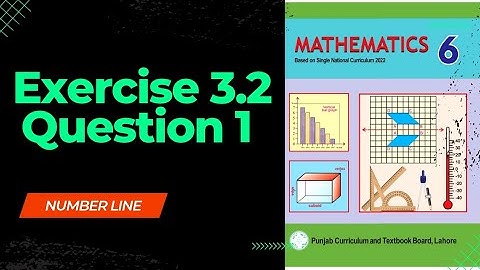 class 6 math new book exercise 3.2 question 1|number line| class 6th mathematics Punjab text book 23