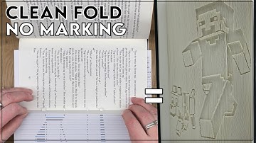 Clean Fold / No marking / Inverted cut & fold / C&F / 180° Fold #bookfolding #bookpages #bookart