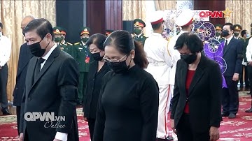 Lễ viếng Nguyên Tổng Bí thư Lê Khả Phiêu tại TP. HCM