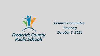 Finance Committee Meeting - October 5, 2026
