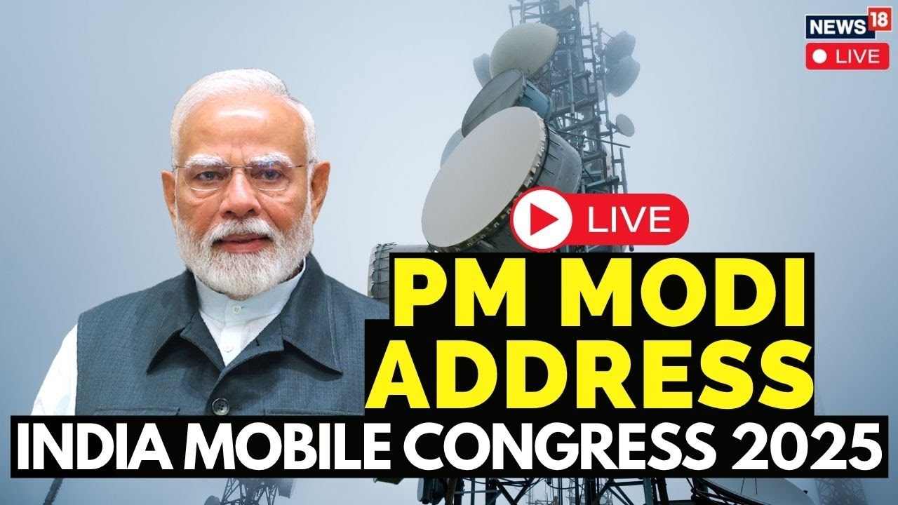PM Modi Speech LIVE At India Mobile Congress 2025, Delhi | IMC 2025 PM ...