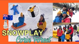 SNOWPLAY AT CORIN FOREST | OUR FIRST SNOW EXPERIENCE