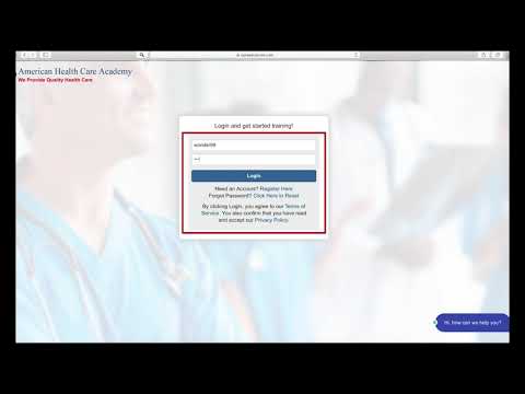 How to Login with American Health Care Academy