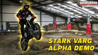 TESTING OUT THE WORLD'S MOST POWERFUL DIRT BIKE AT SX WORX - STARK VARG DEMO