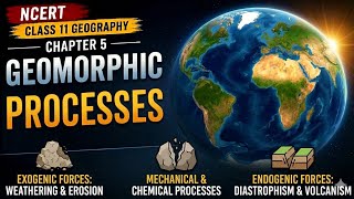 Class 11 Geography Chapter 5 | Geomorphic Processes (Fundamentals of Physical Geography)