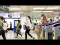 [4K] Morning rush hour view in Gangnam Station way to walk Seoul Korea 서울 강남의 아침 출근길 풍경 걷기