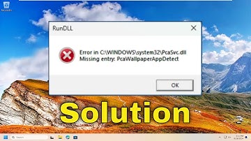How to Fix Missing Entry PCA Wallpaper App Detect on Windows [Tutorial]
