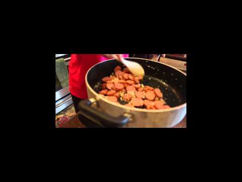 Cajun Shrimp Turkey Kielbasa Pasta-11-08-2015