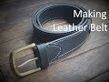 Making Leather Belt