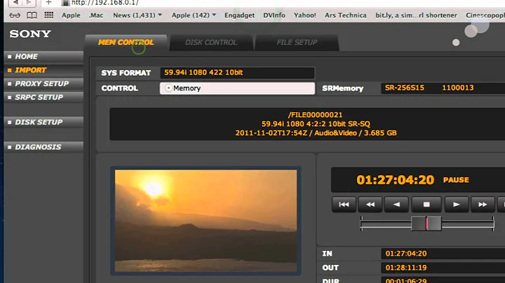 F65 Workflow Part 2: Using the Sony PC4